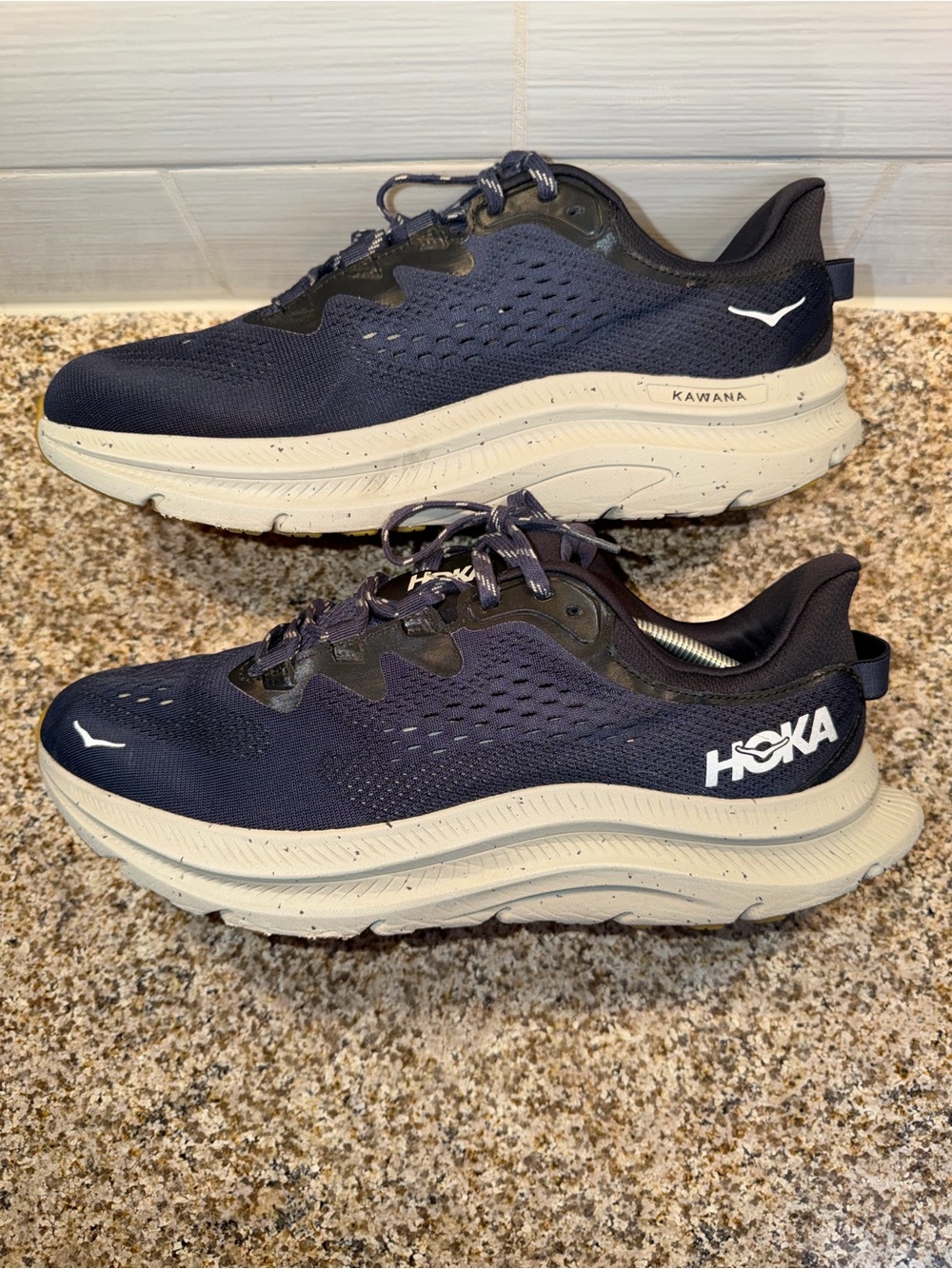 Hoka Men's Running Shoes - Navy and Off-White